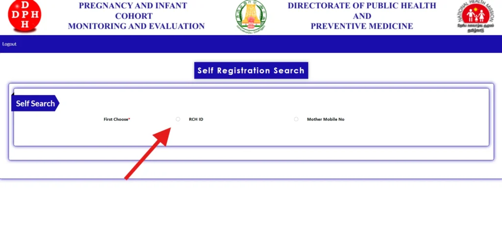Select “Generate RCH ID by Yourself